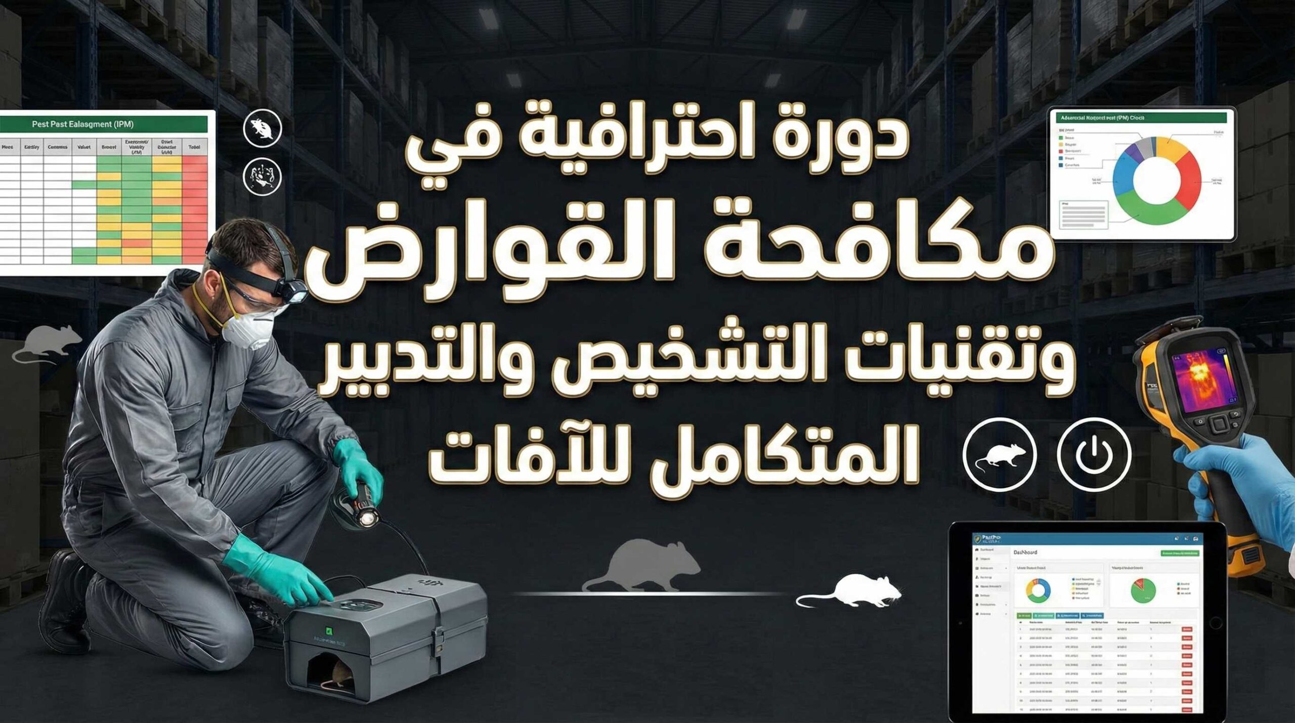 دورة احترافية في مكافحة القوارض وتقنيات التشخيص والتدبير المتكامل للآفات